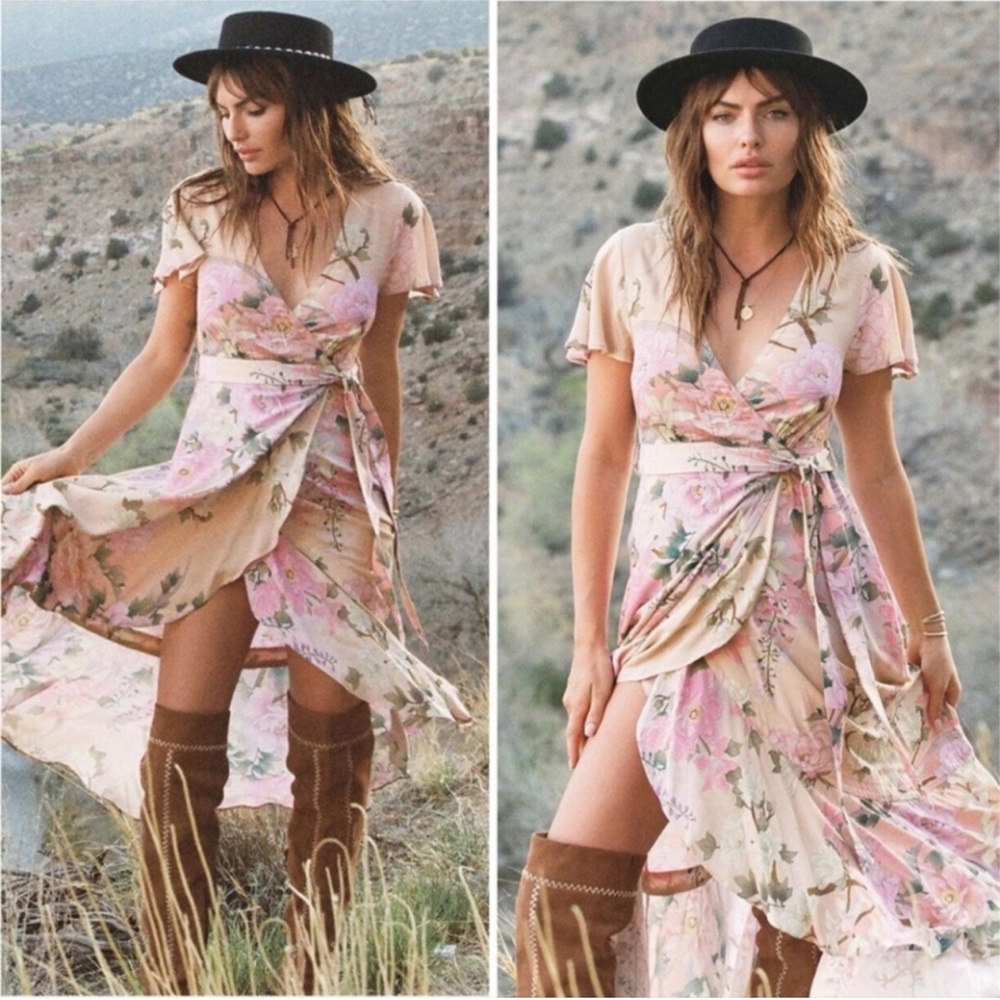 Spell & The Gypsy Pastel Lily Wrap Dress